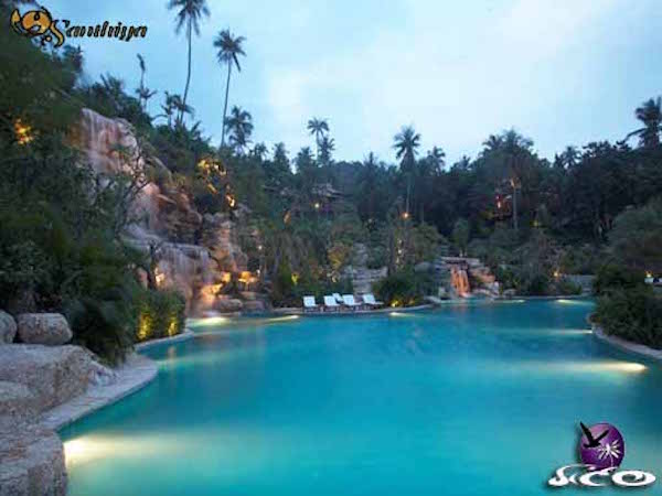 מלון סנטיאה – קופנגן – הבריכה בערב