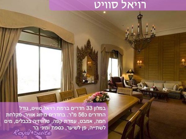 מלונות בצ’יאנג מאי – אימפריאל מאי פינג  – חדר רויאל סוויט