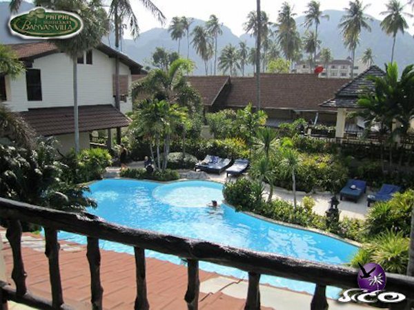 מלונות בקופיפי – בניאן וילה – הבריכה מהחדרים